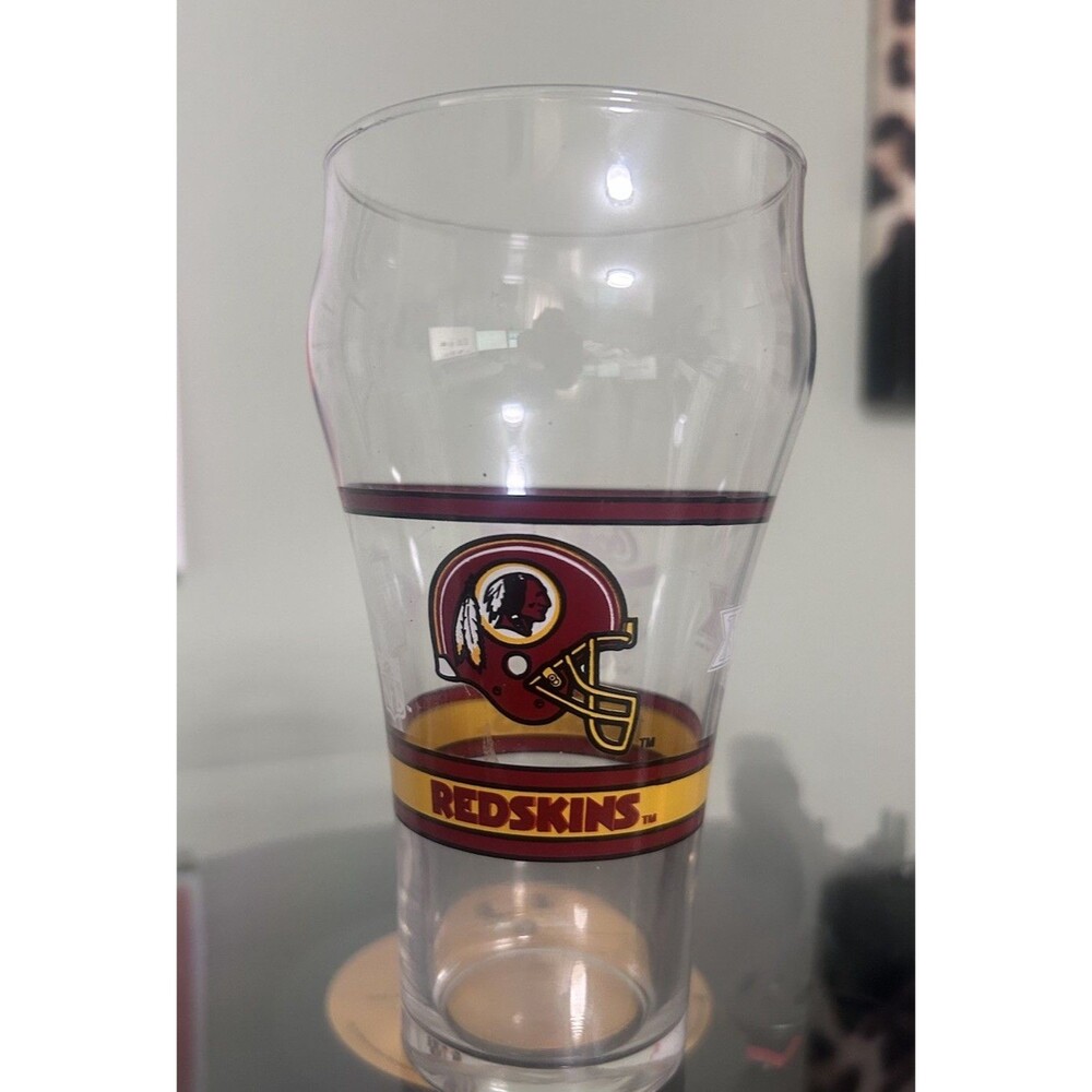 Vintage Washington Redskins NFL Superbowl XXVI 26 Coca Cola Glass Cup